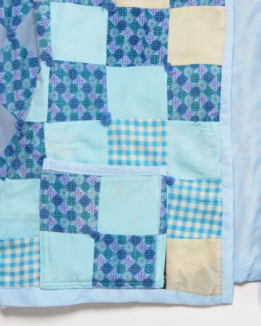 Baby Blue Quilt Cropped Jacket #2 (S)