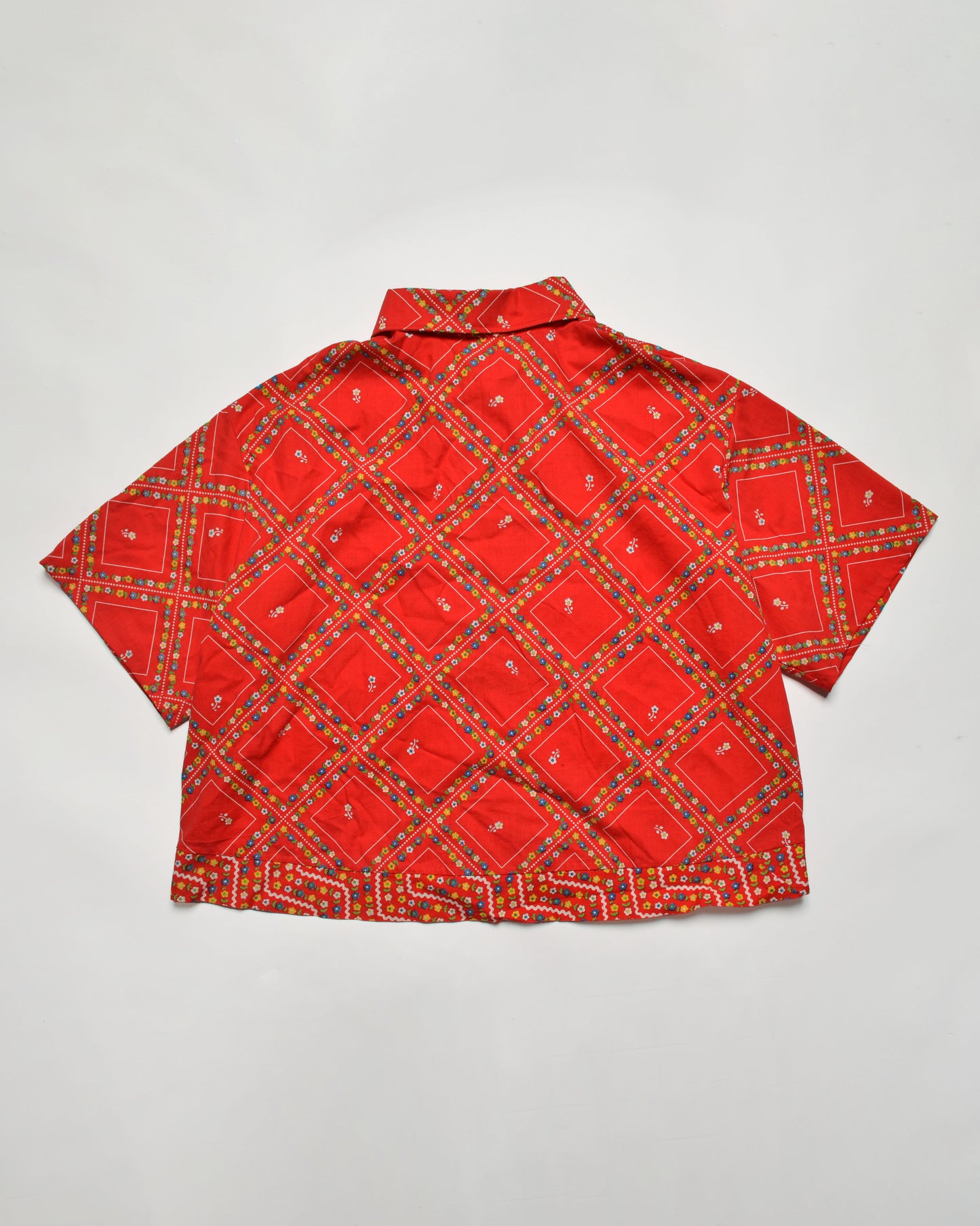 Flower Power Button-Down Shirt & Shorts Set