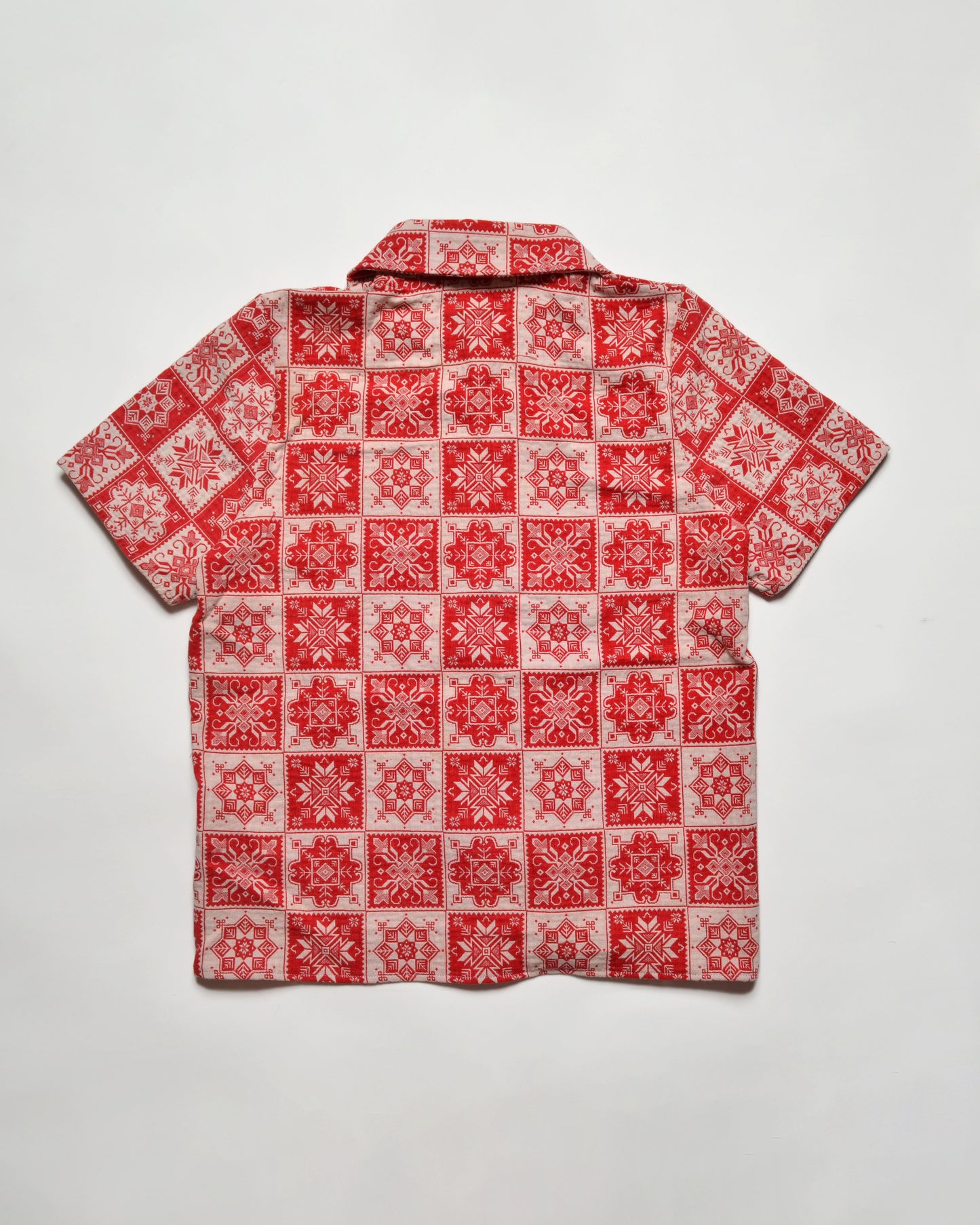 Star Tablecloth Button-Down Shirt & Shorts Set
