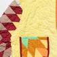 Yellow Psychedelic Star Quilt Cropped Jacket #2 (S)