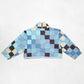 Baby Blue Quilt Cropped Jacket #2 (S)