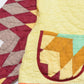 Yellow Psychedelic Star Quilt Cropped Jacket #1 (L)