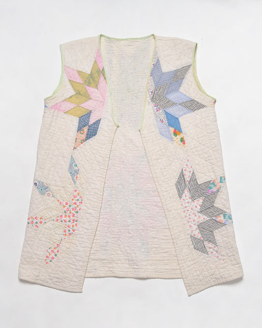 Savvy Stars Long Quilt Vest (XS)