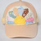 Sun Flower Quilted Trucker Hat