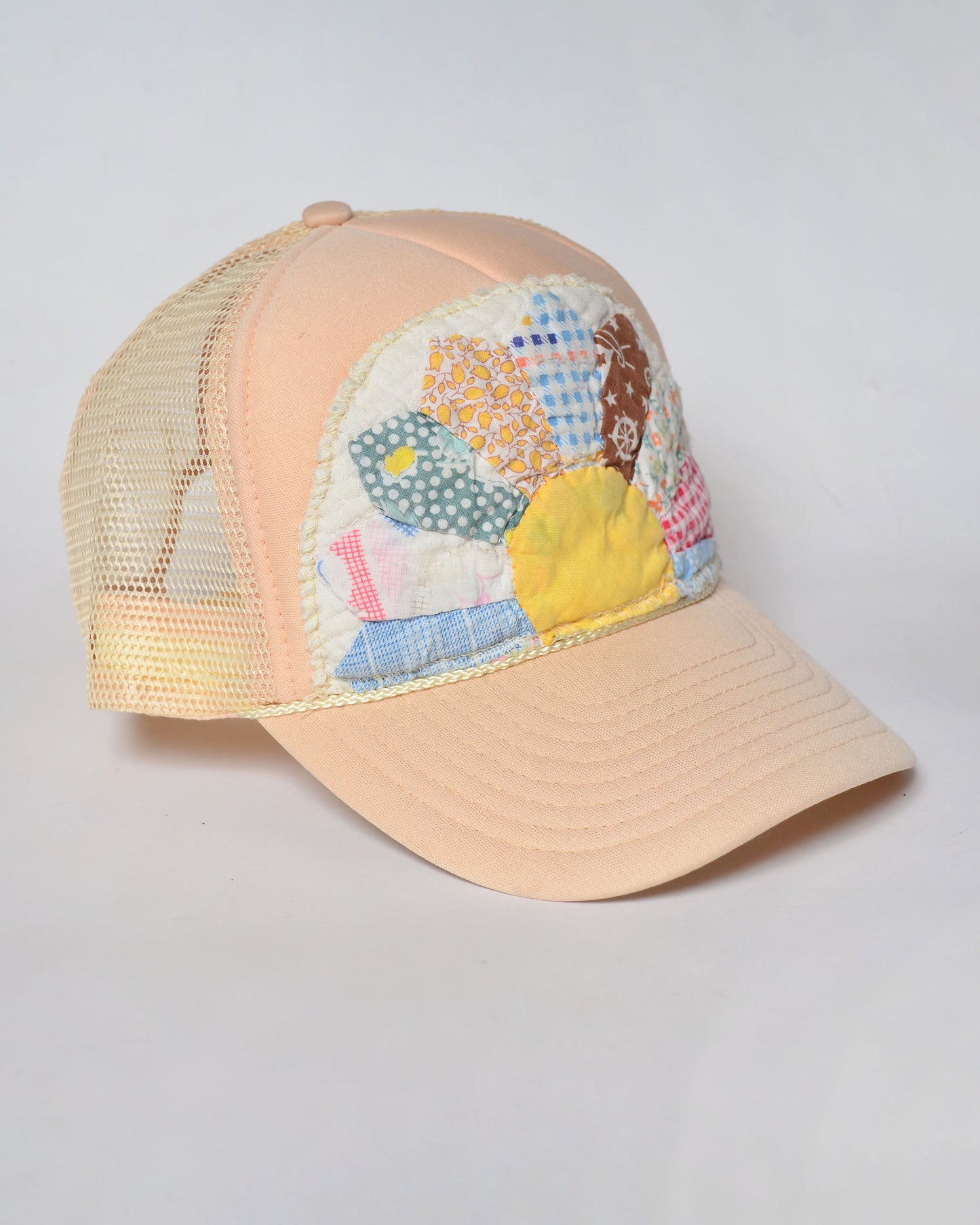 Sun Flower Quilted Trucker Hat
