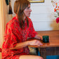 Flower Power Button-Down Shirt & Shorts Set
