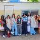 Baby Blue Checkered Quilt Cropped Jacket #1 (S)
