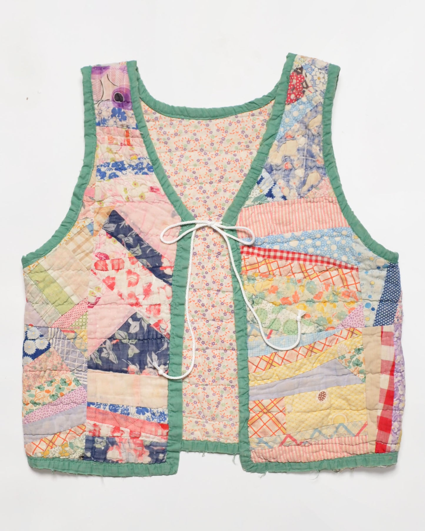 Whimsical Tie Front Vest & Pants (XS)